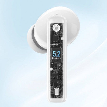 Căști fără fir UGREEN HiTune T3 TWS ANC WS106, 7 ore, reducere activă a zgomotului (ANC), Ambient Sound, comandă tactilă, Bluetooth 5.2, alb