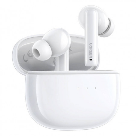 Căști fără fir UGREEN HiTune T3 TWS ANC WS106, 7 ore, reducere activă a zgomotului (ANC), Ambient Sound, comandă tactilă, Bluetooth 5.2, alb