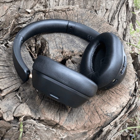 Căști fără fir UGREEN HiTune ANC Max5c HP203, Până la 75 de ore, Spatial Audio, Hi-Res, Anulare hibridă a zgomotului (ANC), Pliabile, Negru