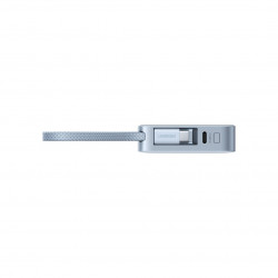 Baterie externă UGREEN PB773, 10000 mAh, PD 30 W, Qi2 25 W, Magflow, afișaj digital LED, cablu integrat, USB-C, albastru