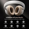 Casti fara fir UGREEN HiTune ANC Max5c HP203, Pana la 75 de ore, Spatial Audio, Hi-Res, Anulare hibrida a zgomotului (ANC), Pliabile, Alb