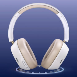 Casti fara fir UGREEN HiTune ANC Max5c HP203, Pana la 75 de ore, Spatial Audio, Hi-Res, Anulare hibrida a zgomotului (ANC), Pliabile, Alb