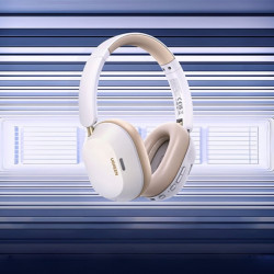 Casti fara fir UGREEN HiTune ANC Max5c HP203, Pana la 75 de ore, Spatial Audio, Hi-Res, Anulare hibrida a zgomotului (ANC), Pliabile, Alb