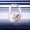 Casti fara fir UGREEN HiTune ANC Max5c HP203, Pana la 75 de ore, Spatial Audio, Hi-Res, Anulare hibrida a zgomotului (ANC), Pliabile, Alb