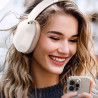 Casti fara fir UGREEN HiTune ANC Max5c HP203, Pana la 75 de ore, Spatial Audio, Hi-Res, Anulare hibrida a zgomotului (ANC), Pliabile, Alb