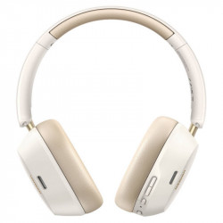 Casti fara fir UGREEN HiTune ANC Max5c HP203, Pana la 75 de ore, Spatial Audio, Hi-Res, Anulare hibrida a zgomotului (ANC), Pliabile, Alb