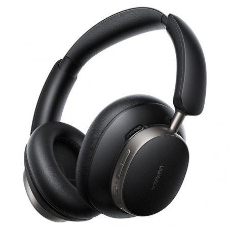 Căști fără fir UGREEN ANC HP206 StudioPro, până la 120 de ore, Hi-Res, LDAC, Spatial Audio, Game Mode, 8 moduri EQ, încărcare rapidă, negru