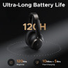 Căști fără fir UGREEN ANC HP206 StudioPro, până la 120 de ore, Hi-Res, LDAC, Spatial Audio, Game Mode, 8 moduri EQ, încărcare rapidă, negru