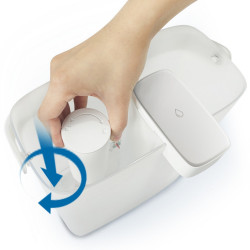 Filtru de rezervă pentru filtrul de apă instant Philips AWP225/58, 3 buc., Micro X-Clean, fibre de cărbune activ, îmbunătățește gustul și reduce clorul, pesticidele și plumbul, alb