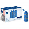Cartus de filtrare pentru sticla de apa Philips AWP287/58 GoZero Fitness, 3 buc., Elimină 99% din clor, Albastru