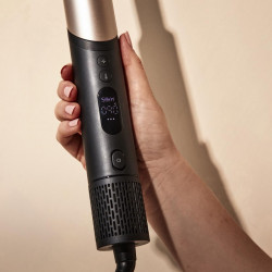 Aparat de coafat și uscat păr 8-în-1 Silk'n SilkyAir Flex SIF8PE1001, 1300 W, ondulare automată și reglare a temperaturii, 39-90 °C, 3 viteze, autocurățare, ionizare, negru/auriu