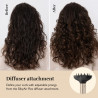 Aparat de coafat și uscat păr 8-în-1 Silk'n SilkyAir Flex SIF8PE1001, 1300 W, ondulare automată și reglare a temperaturii, 39-90 °C, 3 viteze, autocurățare, ionizare, negru/auriu