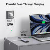 Statie de andocare 6in1 UGREEN CM511, PD 100 W, USB-C catre 3x USB-A/1x HDMI/1x SD/1x MicroSD, Pana la 4K la 60 fps, Gri