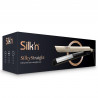 Placă de îndreptat părul Silk'n SilkyStraight SIS1PE1001, 45 W, 12 setări de temperatură, afișaj LED, plăci din titan, tehnologie cu infraroșu, ionizare, 120-230 °C, memorie, aur roz