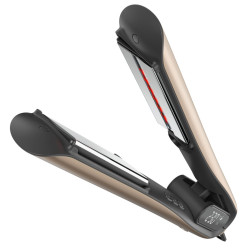 Placă de îndreptat părul Silk'n SilkyStraight SIS1PE1001, 45 W, 12 setări de temperatură, afișaj LED, plăci din titan, tehnologie cu infraroșu, ionizare, 120-230 °C, memorie, aur roz