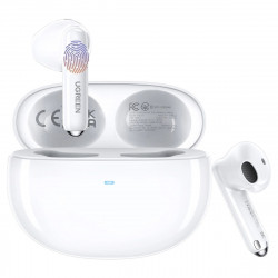 Casti fara fir UGREEN HiTune H5 TWS WS201, 6 ore, Reducere activa a zgomotului (ANC), IPX5, Cpmandă tactila, Bluetooth 5.3, Alb