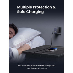 Încărcător UGREEN GaN X565, PD 3.0 100 W, 3xUSB-C/1xUSB-A, tehnologie GaN, ,  Gri