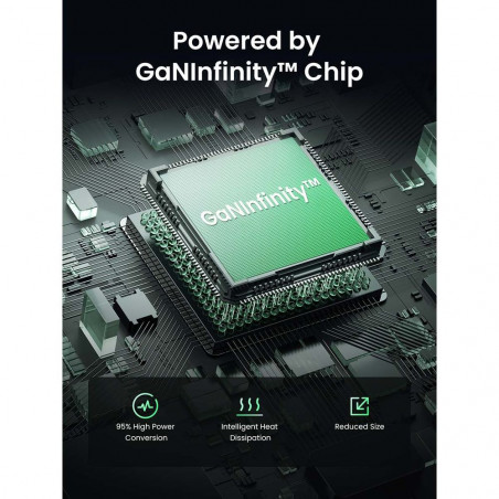 Încărcător UGREEN GaN X565, PD 3.0 100 W, 3xUSB-C/1xUSB-A, tehnologie GaN, ,  Gri