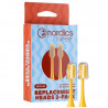 Set 2 capete pentru periuta de dinti electrica Nordics Expert XO10Y - Medium, Click on, Galben