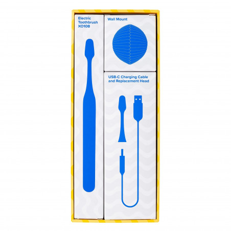 Perie de dinți electrică Nordics XO10B SOFT, 3 moduri, IPX7, cronometru cu intervale de 30 de secunde, autonomie de 120 de zile, USB-C, negru
