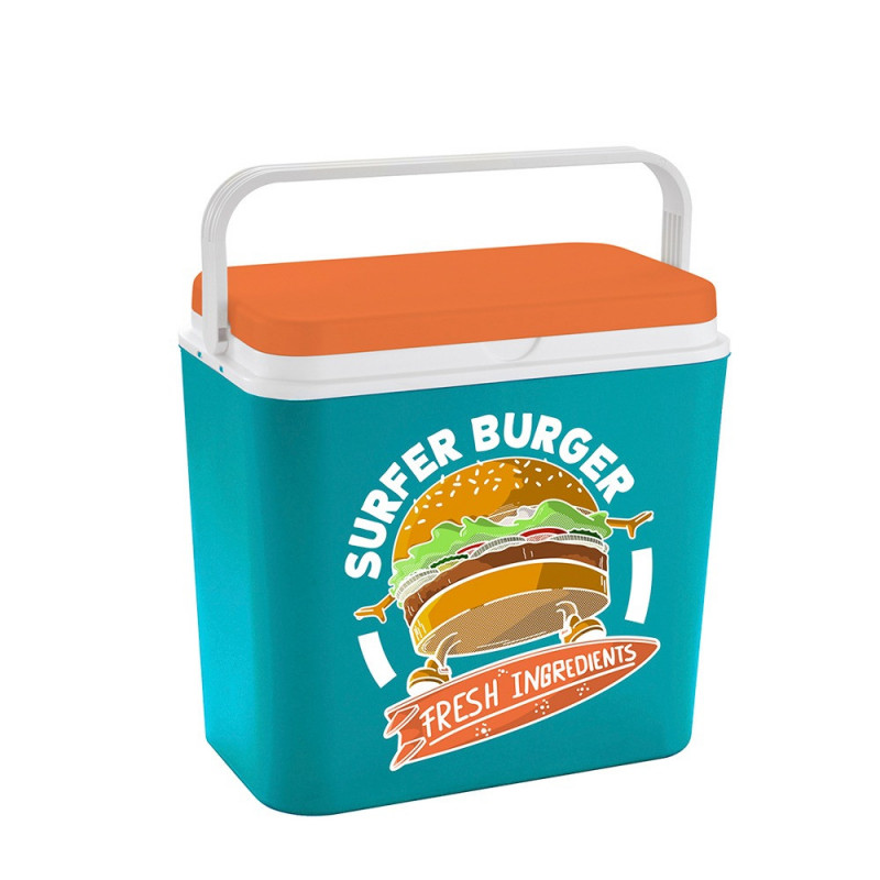 Ladă frigorifică ATLANTIC Burger, 24 litri, pasivă, cu răcire, fără BPA, multicoloră
