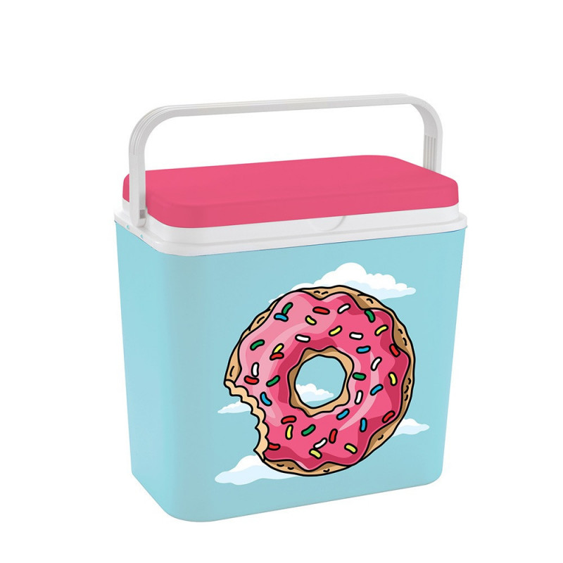 Ladă frigorifică ATLANTIC Donut, 24 litri, pasivă, cu funcție de răcire, fără BPA, multicoloră