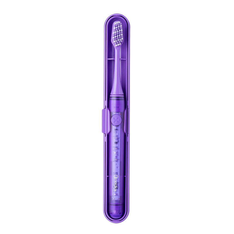 Perie de dinți electrică Nordics XO10P SOFT, 3 moduri, IPX7, cronometru cu intervale de 30 de secunde, autonomie de 120 de zile, USB-C, violet