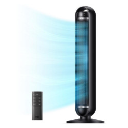 Ventilator turn Dreo Nomad TF414, 35 W, 92 cm, 1961 m³/h, 8 viteze, 4 moduri, oscilație, negru