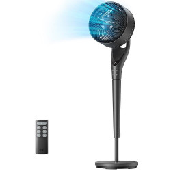 Ventilator Dreo TurboPoly™ Fan 154, 36 W, 3 moduri, 9 viteze, oscilație orizontală de până la 120°, HyperSilent, negru