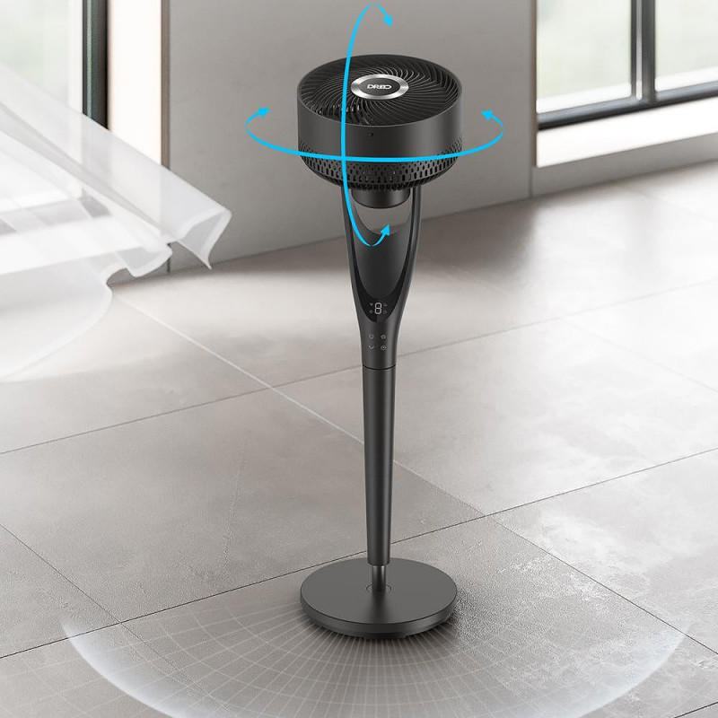 Ventilator Dreo TurboPoly™ Fan 154, 36 W, 3 moduri, 9 viteze, oscilație orizontală de până la 120°, HyperSilent, negru