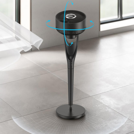 Ventilator Dreo TurboPoly™ Fan 154, 36 W, 3 moduri, 9 viteze, oscilație orizontală de până la 120°, HyperSilent, negru