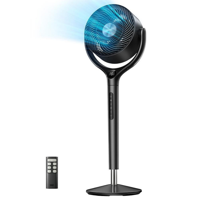 Ventilator Dreo TurboPoly™ Fan 362, 36 W, 3 moduri, 9 viteze, oscilație 3D 120°, HyperSilent, Negru