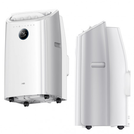 Aparat de aer condiționat portabil Dreo 515S, 1500 W, 20-30 m², 12000 BTU, Răcire, Ventilator, Uscare, Comenzi vocale, LED, Alb
