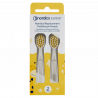 Set 2 capete pentru periutele de dinti electrice pentru copii Nordics, Compatibile cu modelele CA078, CA2610 si CA910, Peri moi DuPont, Galben