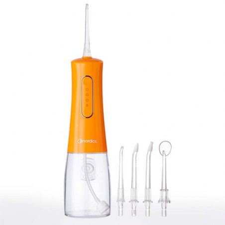 Dus dentar Iris Nordics Expert IA55O, 340 ml, 7 moduri, 4 intensitati ale jetului, IPX8, USB-C, Portocaliu