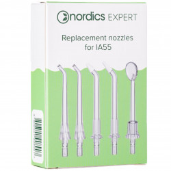 Set 5 duze pentru irigator dentar Nordics IA55O, Igiena orala completa si precisa, Transparent