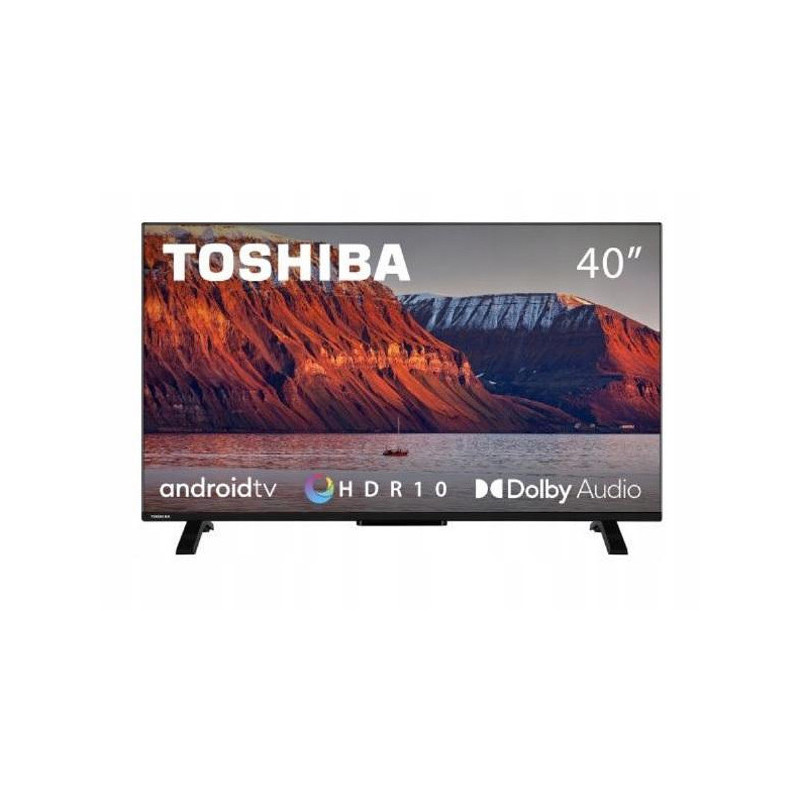 Televizor Toshiba 40LA2363DG, 40", 100 cm, Full HD 1920x1080, clasa E, Smart TV, DLED, Wi-Fi, Bluetooth, Android 11, negru