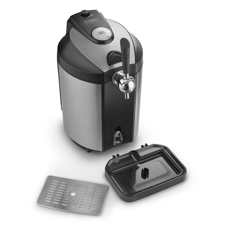 Dozator de bere cu racire CASO BeerMaster, 5 l, Negru/Argintiu