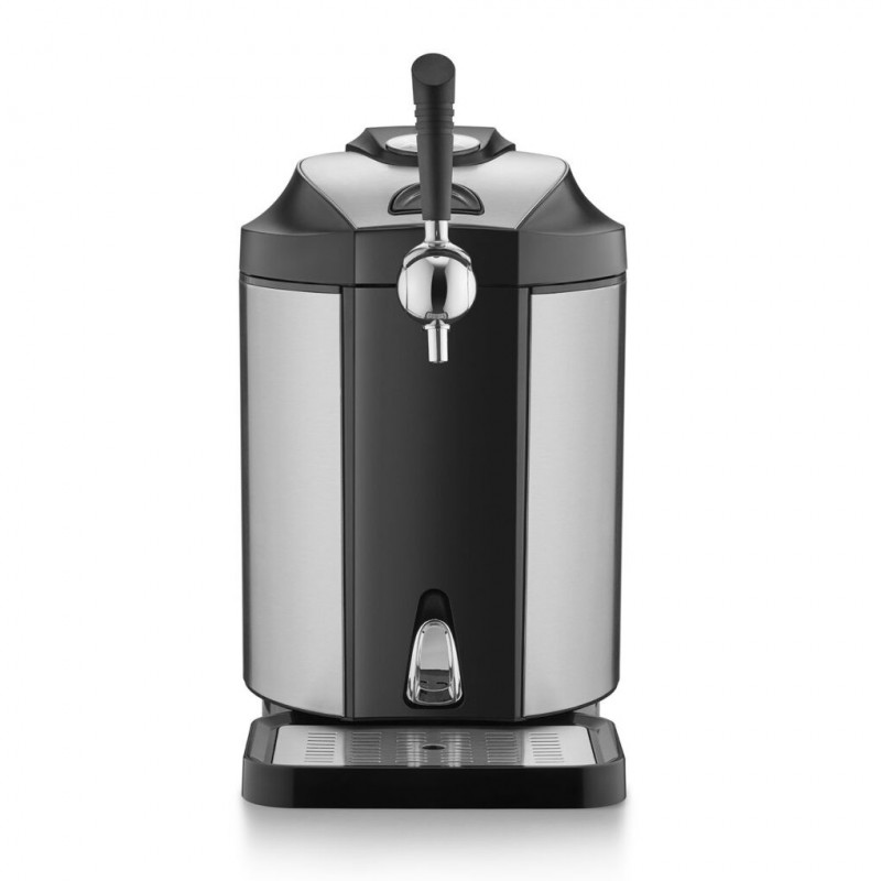Dozator de bere cu racire CASO BeerMaster, 5 l, Negru/Argintiu