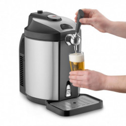 Dozator de bere cu racire CASO BeerMaster, 5 l, Negru/Argintiu