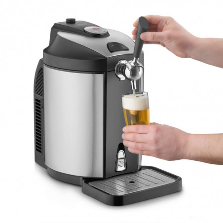 Dozator de bere cu racire CASO BeerMaster, 5 l, Negru/Argintiu