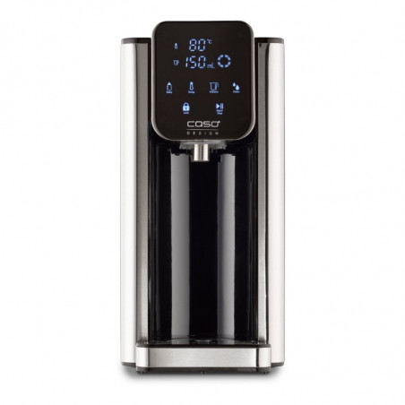 Dozator de apa fierbinte Caso HW 660 1879, 2600 W, 2,7 l, 7 setari de temperatura, 40-100°C, Comanda tactila, Filtru, Negru/Inoxidabil