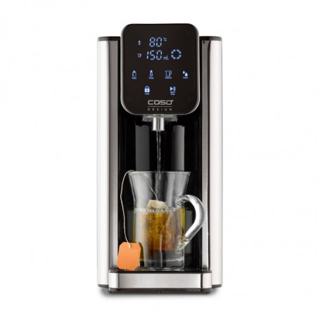 Dozator de apa fierbinte Caso HW 660 1879, 2600 W, 2,7 l, 7 setari de temperatura, 40-100°C, Comanda tactila, Filtru, Negru/Inoxidabil