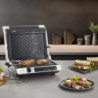 Grătar electric 3 în 1 Caso Germany SteakMaster Pro, 2000 W, 34 x 24 cm, 80-240 °C, acoperire ceramică, cronometru, comandă tactilă, inox/negru