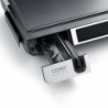Grătar electric 3 în 1 Caso Germany SteakMaster Pro, 2000 W, 34 x 24 cm, 80-240 °C, acoperire ceramică, cronometru, comandă tactilă, inox/negru