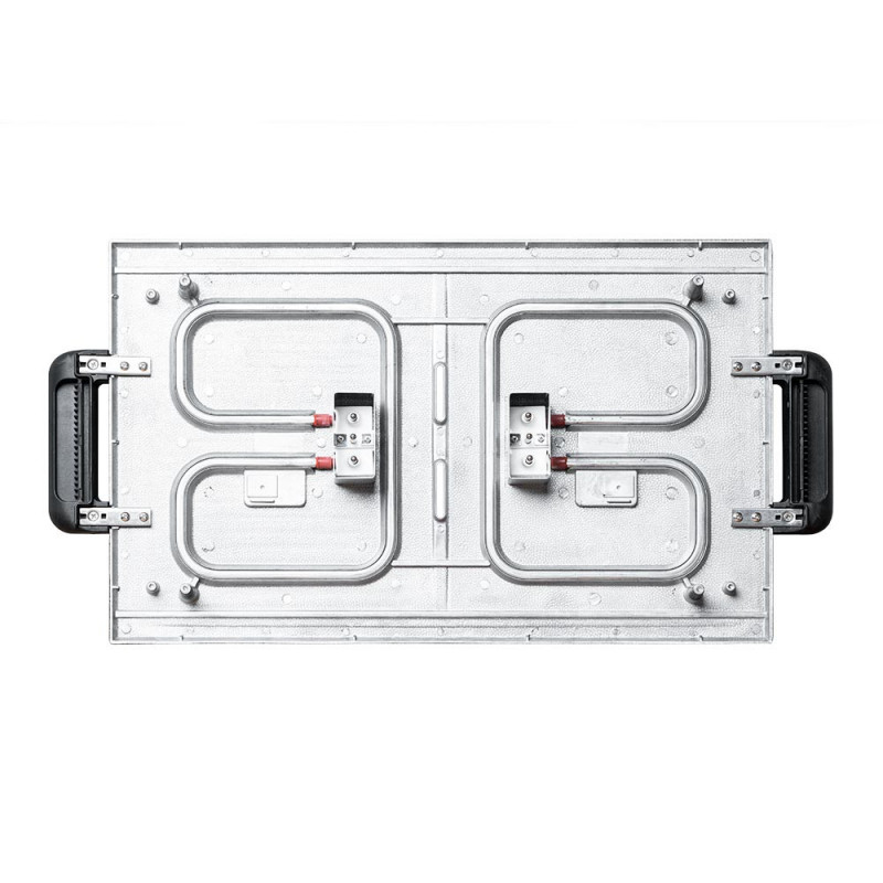 Grătar electric cu plăci mobile Gastroback Advanced Pro 42523, 2300 W, 50 x 30 cm, 90-240 °C, suprafață netedă/striată, antiaderentă, tavă pentru grăsime, negru/inoxidabil