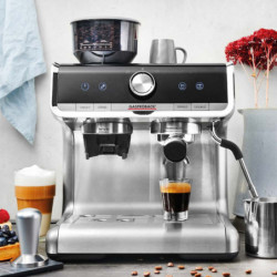 Mașină de espresso Gastroback Espresso Barista Pro 42616, 1550 W, 15 bari, 2,8 l, ULKA, PID, 30 de niveluri de măcinare, oțel inoxidabil