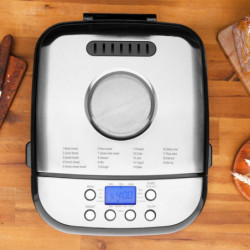 Mașină de pâine Gastroback Design Pro 42822, 500 W, 500-750-1000 g, 19 programe, vas antiaderent, 7 tipuri de pâine, 3 niveluri de coacere, negru