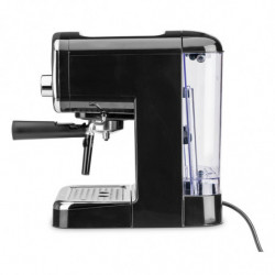 Mașină de espresso de design Gastroback Basic 42615, 1100 W, 15 bari, 1,25 l, încălzitor de cești, piese detașabile, port-filtru, negru