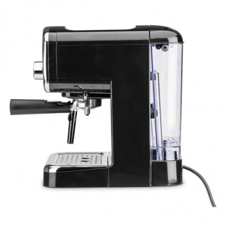 Mașină de espresso de design Gastroback Basic 42615, 1100 W, 15 bari, 1,25 l, încălzitor de cești, piese detașabile, port-filtru, negru